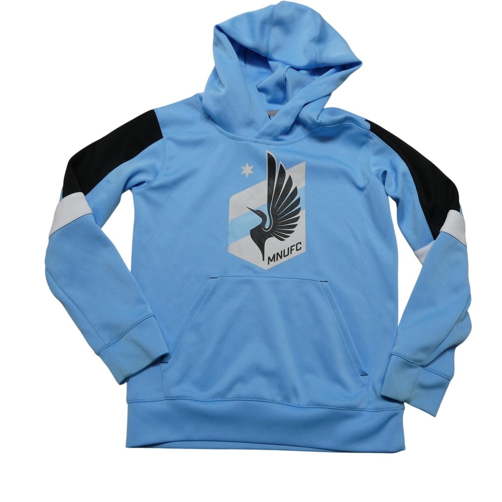 Minnesota United FC Hoodie Sweatshirt Boys 8 Blue MLS Soccer Pullover MNUFC